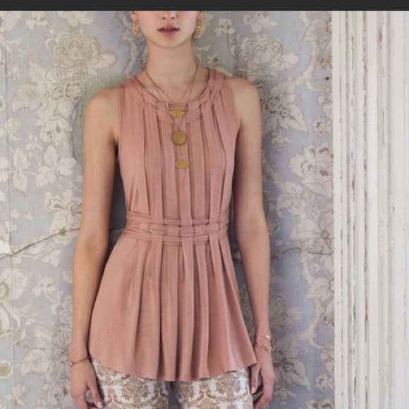 Anthropologie One September basket weave blouse - Picture 7 of 7